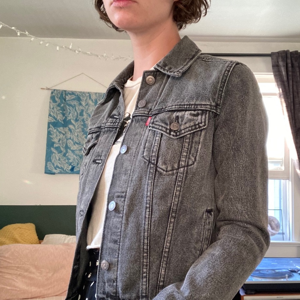 Levi’s Ash Faded Black Trucker Jean Jacket